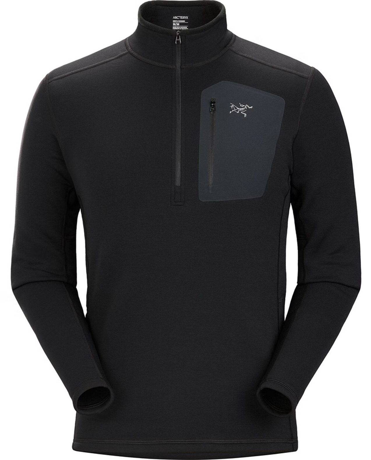 Mens Rho Heavyweight Zip Neck