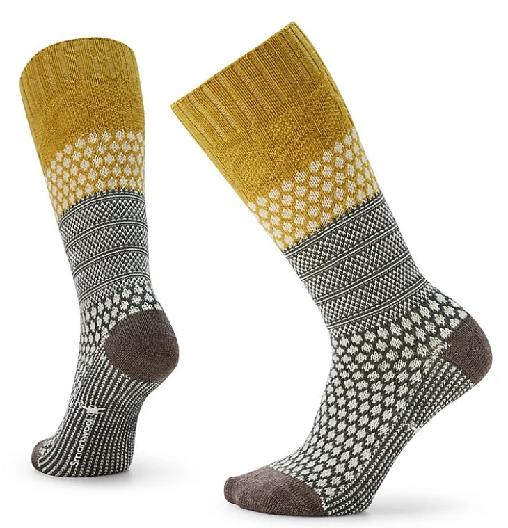 Womens Everyday Popcorn Cable Crew Socks