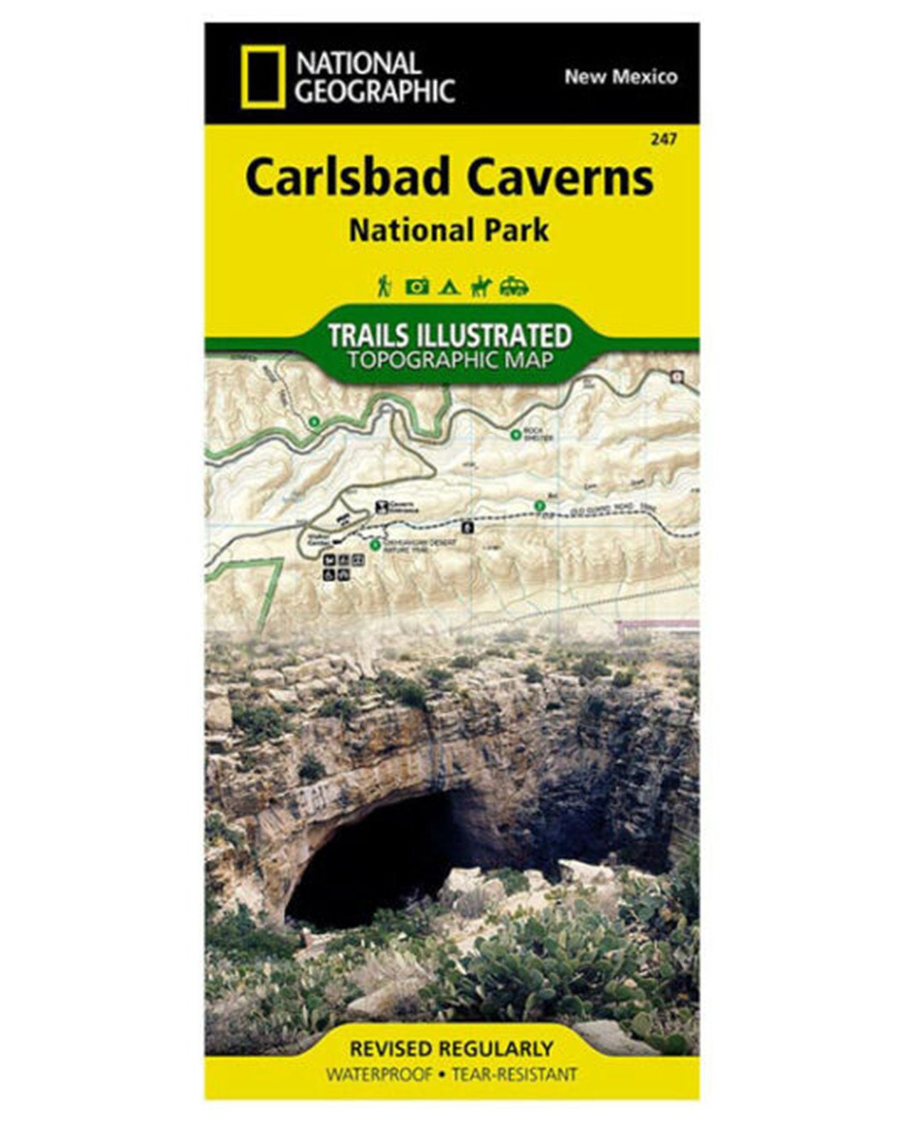 NATIONAL GEO MAPS Carlsbad Cavern National Park #247