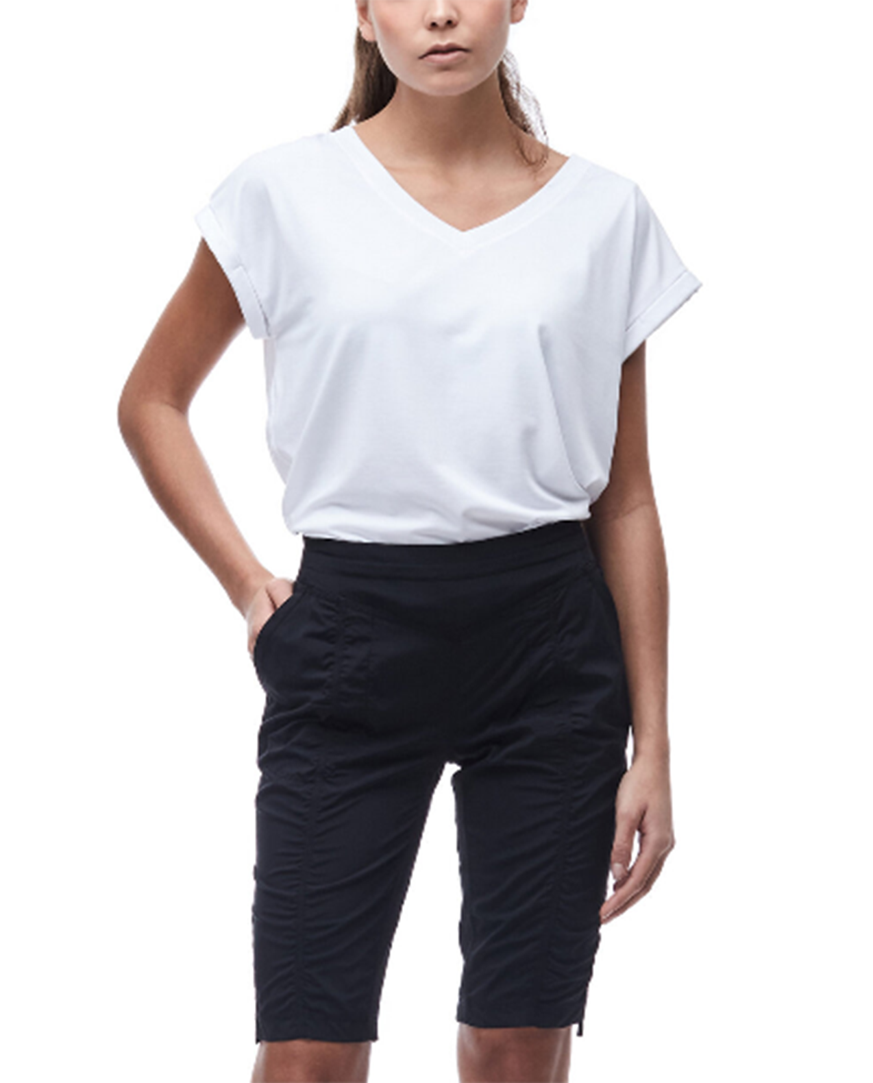 Womens VIAJAR II â€“ Woven Stretch Bermuda Short