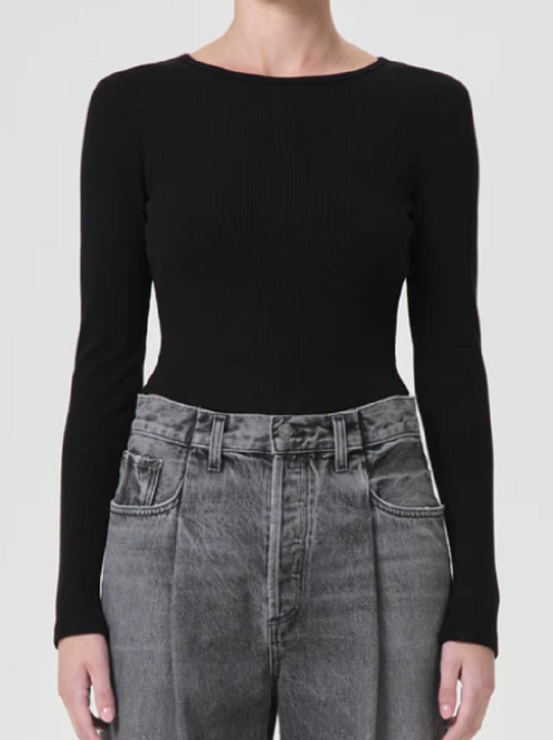 Womens Nova Long Sleeve Tee in Americano
