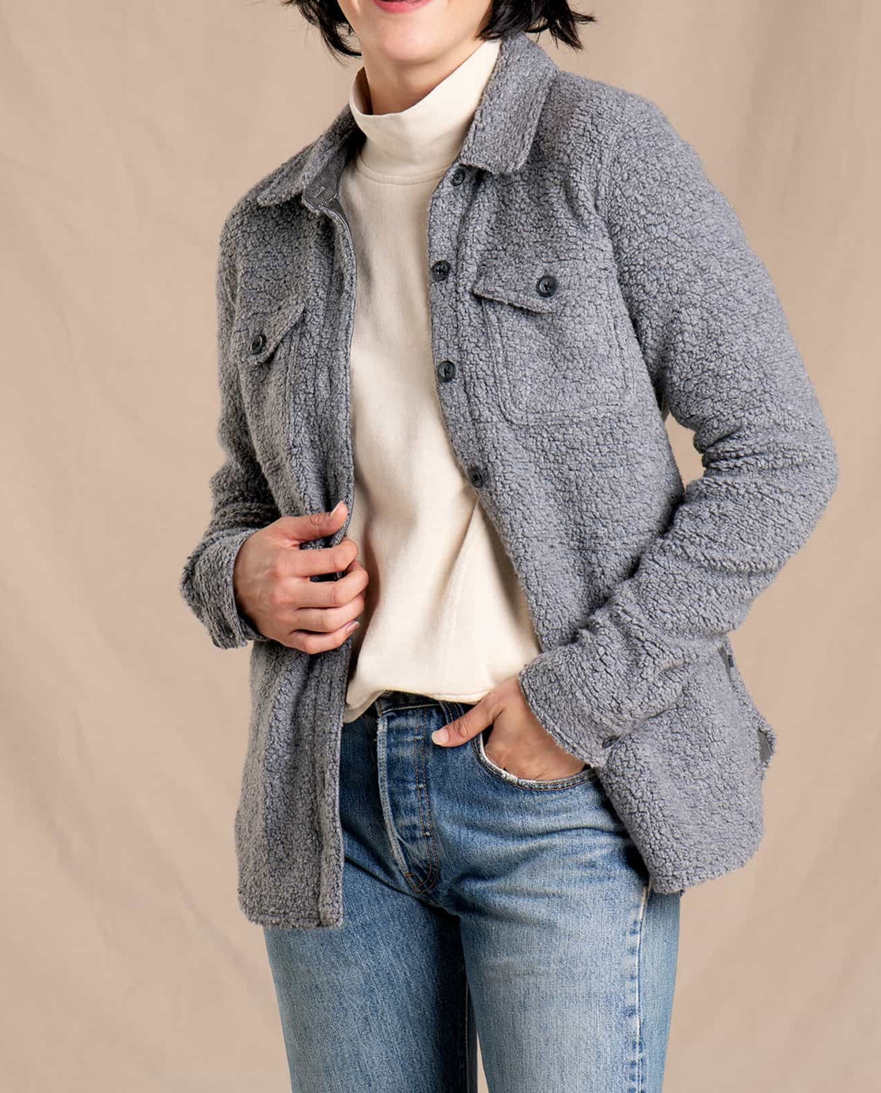 TOAD AND CO Womens Telluride Sherpa Shirtjac