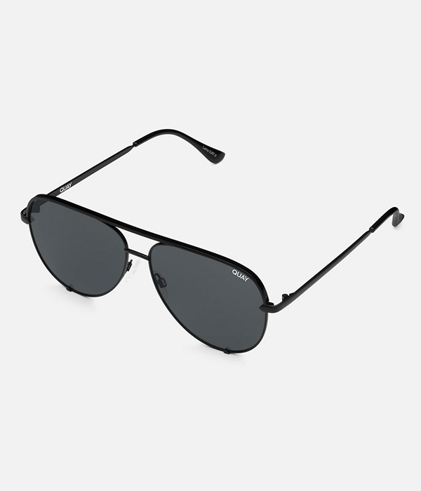High Key Sunglasses in Black / Smoke Lens