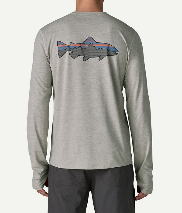 Mens L/S Cap Cool Sun Shirt - Fitz Roy Trout