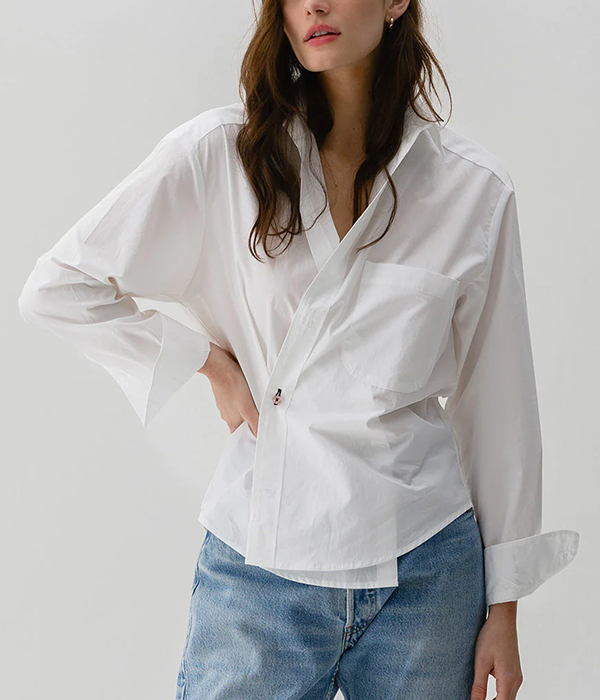 Womens The Crop Shirt Core Solids