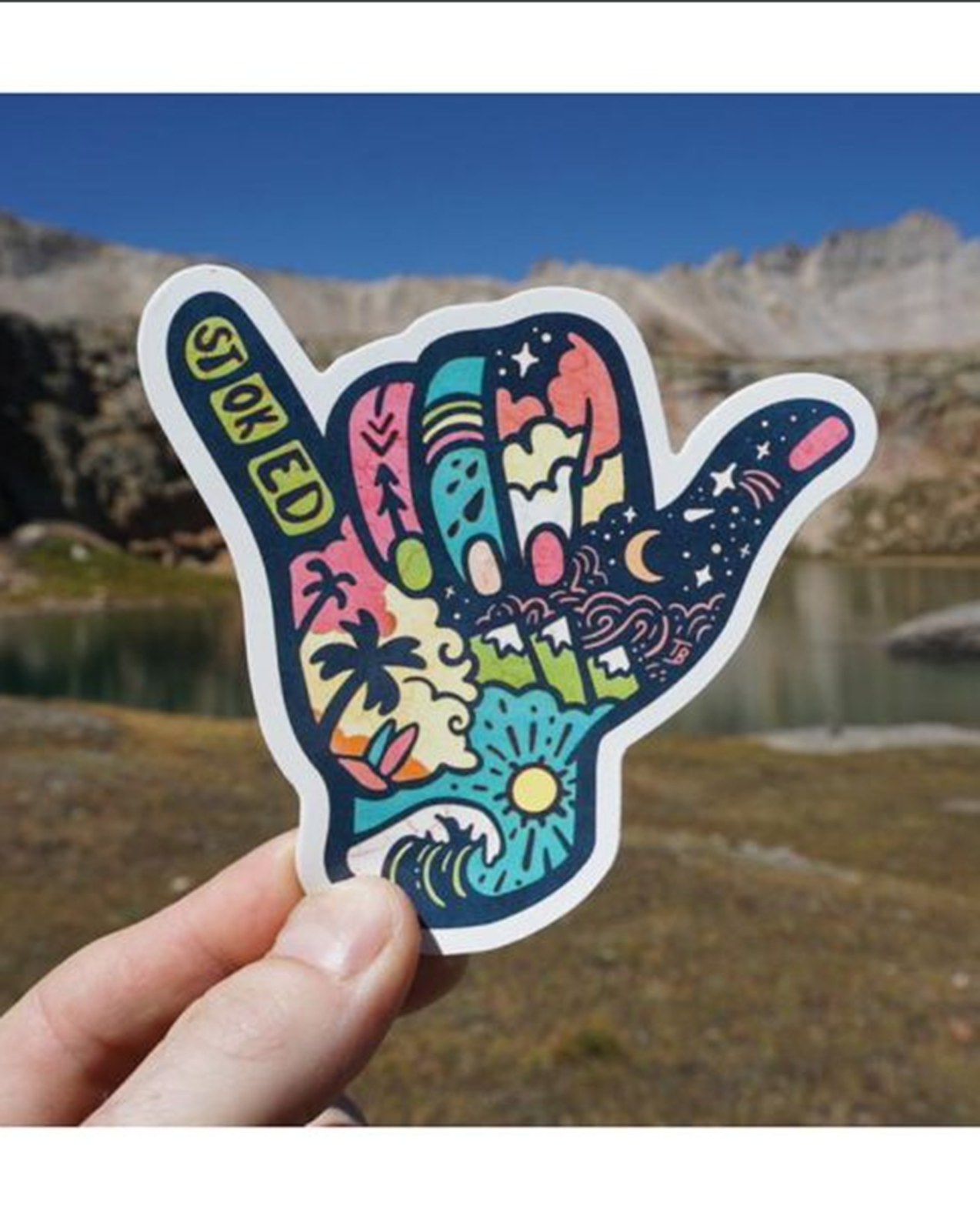 Sticker Art Stoked Sticker