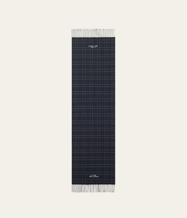 Mens Patchwork Check Woven Scarf
