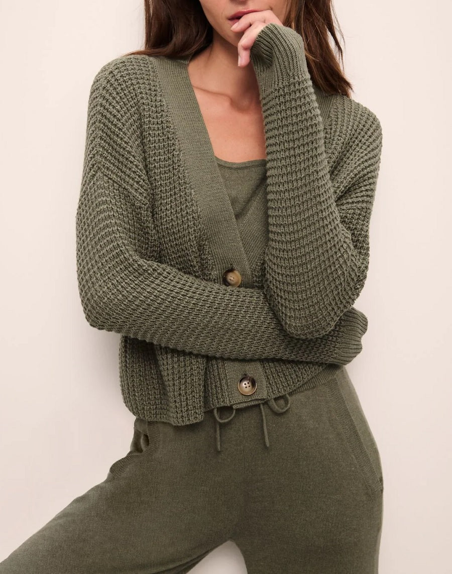 Womens The Cropped Cardigan Recycled Sweater