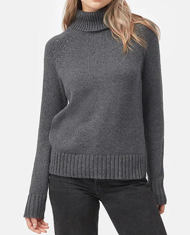 Womens Highline Wool Turtleneck Sweater