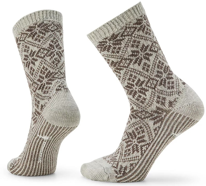 Womens Everyday Traditional Snowflake Crew Socks
