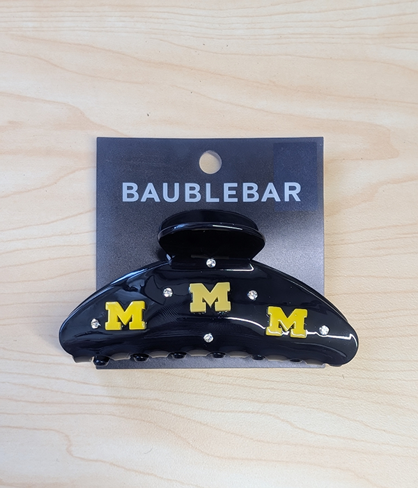 Womens University of Michigan Hair Clip in Blue