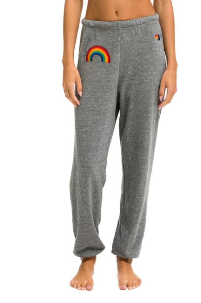 Womens Sweatpant Rainbow Embroidery