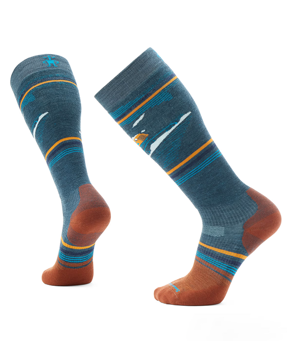 Mens Snowboard Targeted Cushion Piste Machine OTC Socks