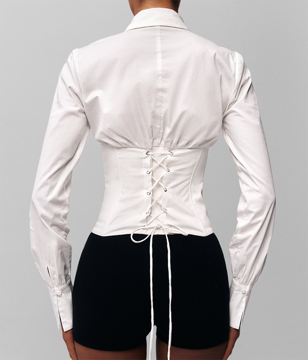 Womens Elodie Lace Back Shirt