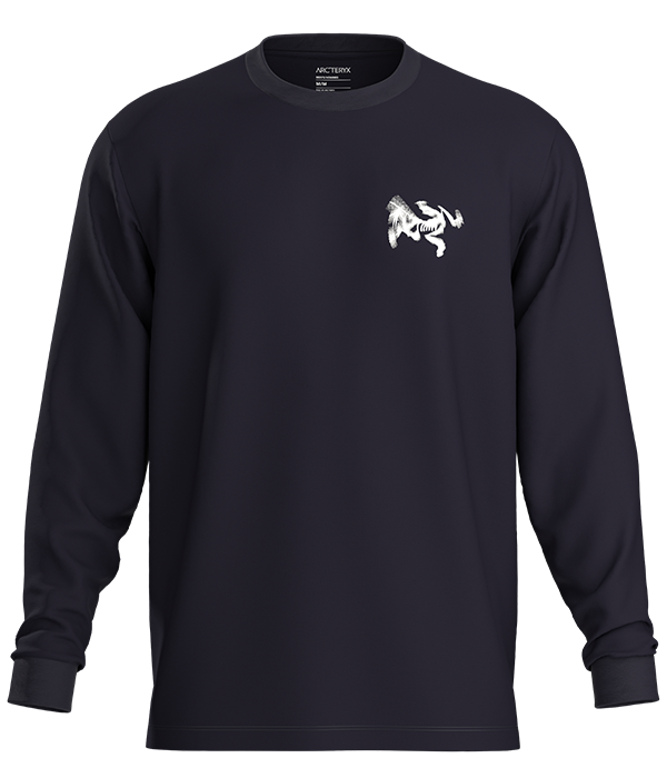 Mens Kragg SL Cotton Bird Tile LS