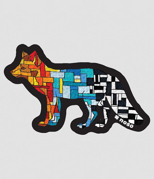 Stained Glass Fox Patch