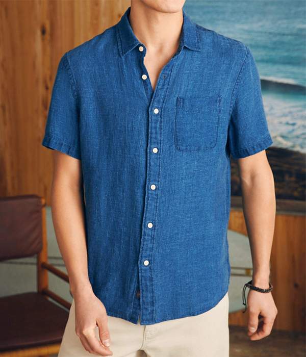 Mens SS Palma Linen Shirt