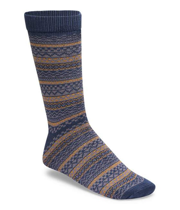 Unisex Sock Ctn Ptrn Prpl