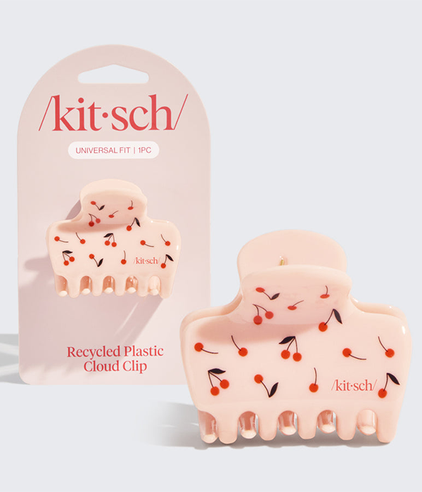 Recycled Plastic Medium Cloud Clip - Cherry Print