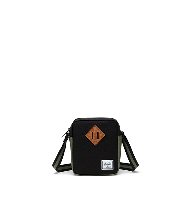 Herschel Heritage Crossbody in Black/Four Leaf Clover