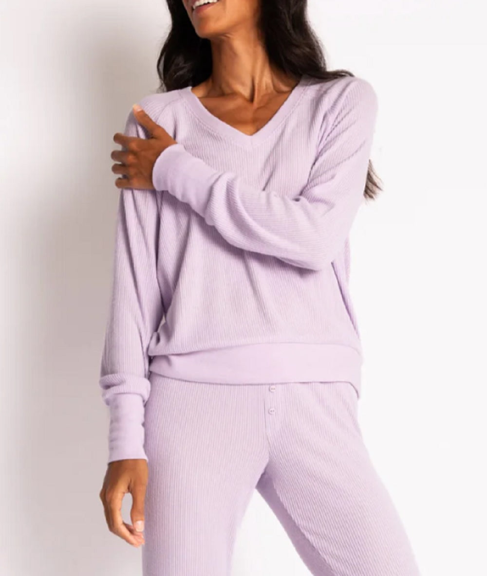 Womens L/S Top Text Ess