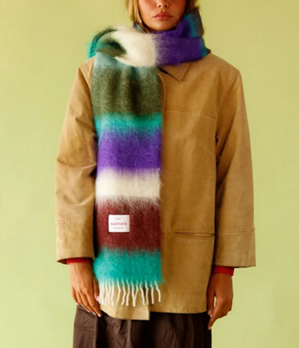 Womens Multicolor Scarf