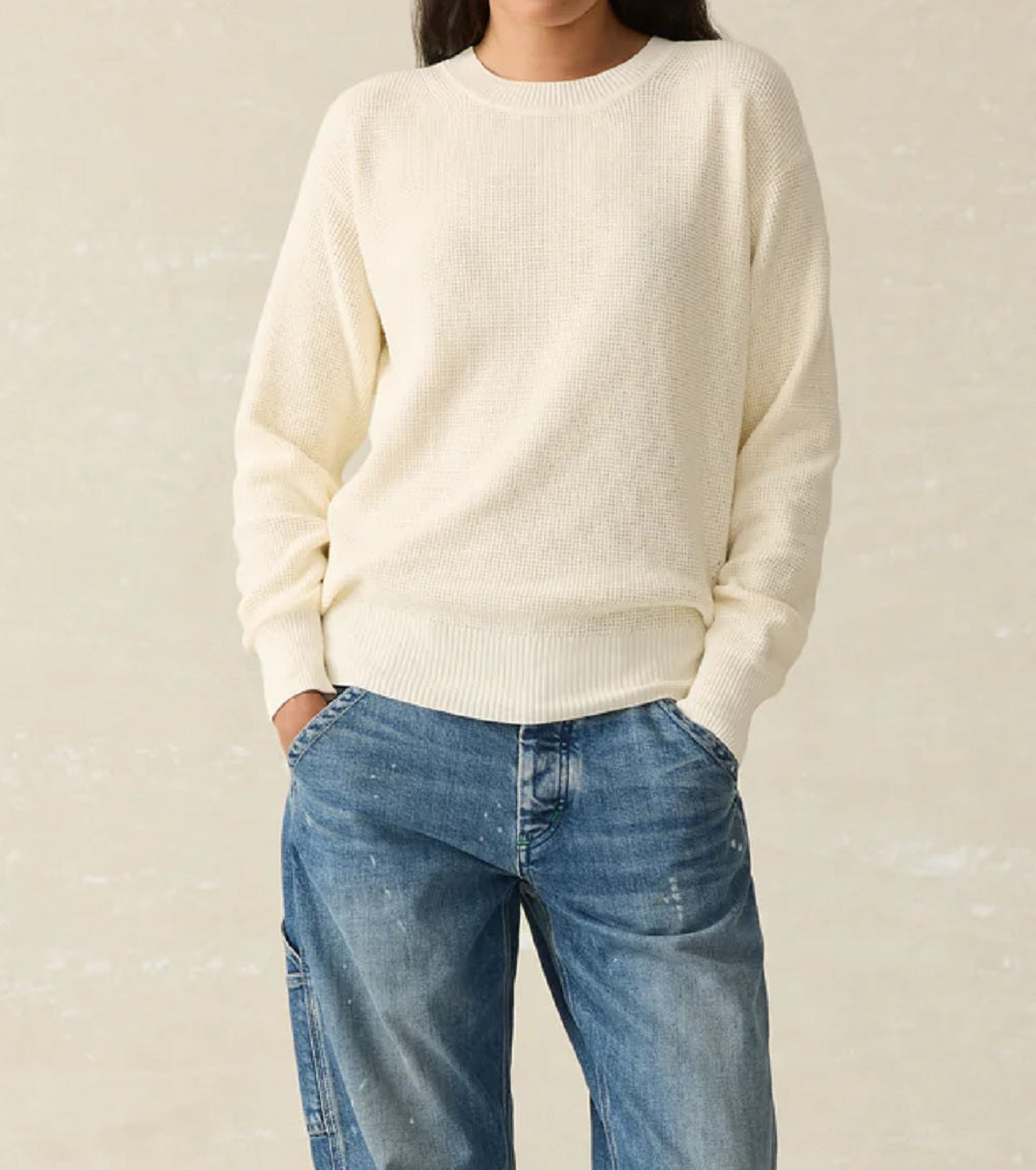 Womens Sunwashed Crewneck Sweater F24