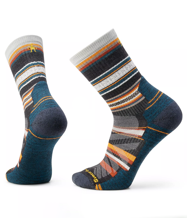 Mens Hike Light Cushion Panorama Crew Socks
