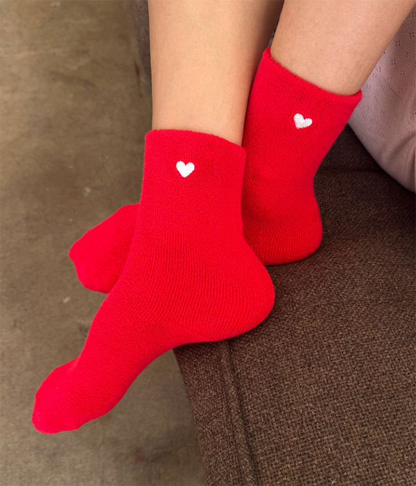Womens Embroidered Cloud Socks