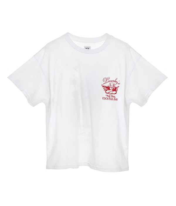 Womens Loverboy Slub BF T-Shirt in White