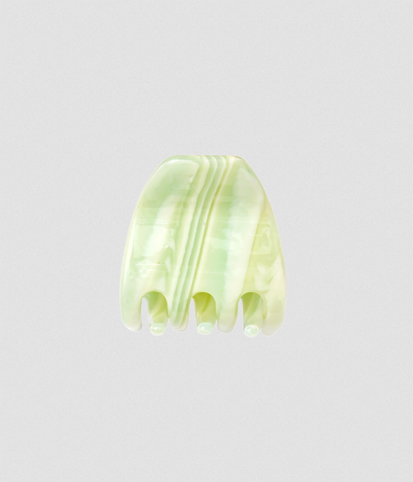 Small Hair Claw Clip With Charm Eyelet â€” Minty