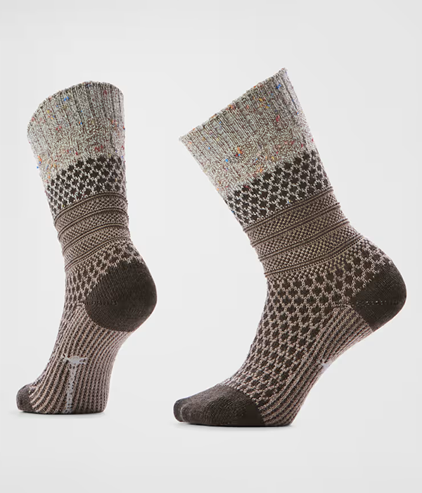 Womens Everyday Popcorn Cable Crew Socks