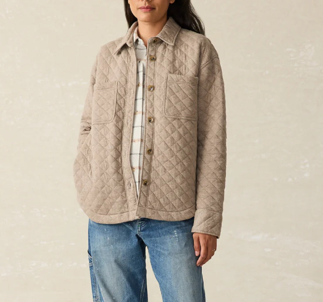 Womens Epic Quilted Fleece Shirt Jacket
