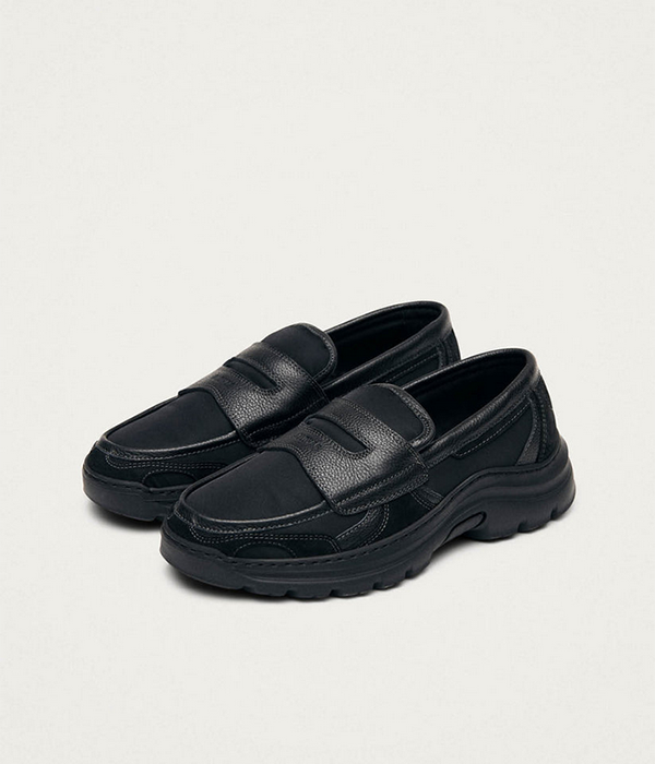 Womens Tb.60 Black Leather Sneakers