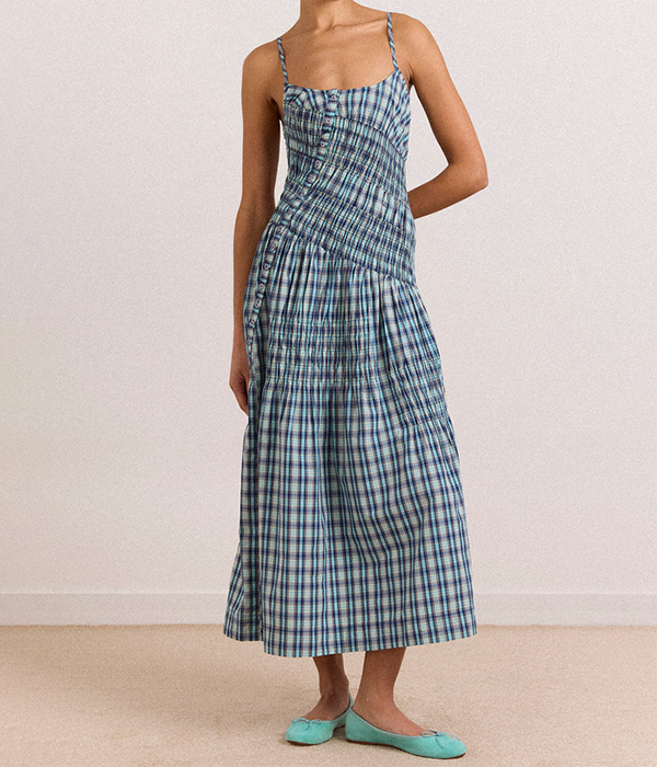 Womens Lyra Mini Dress - Tomboy Check