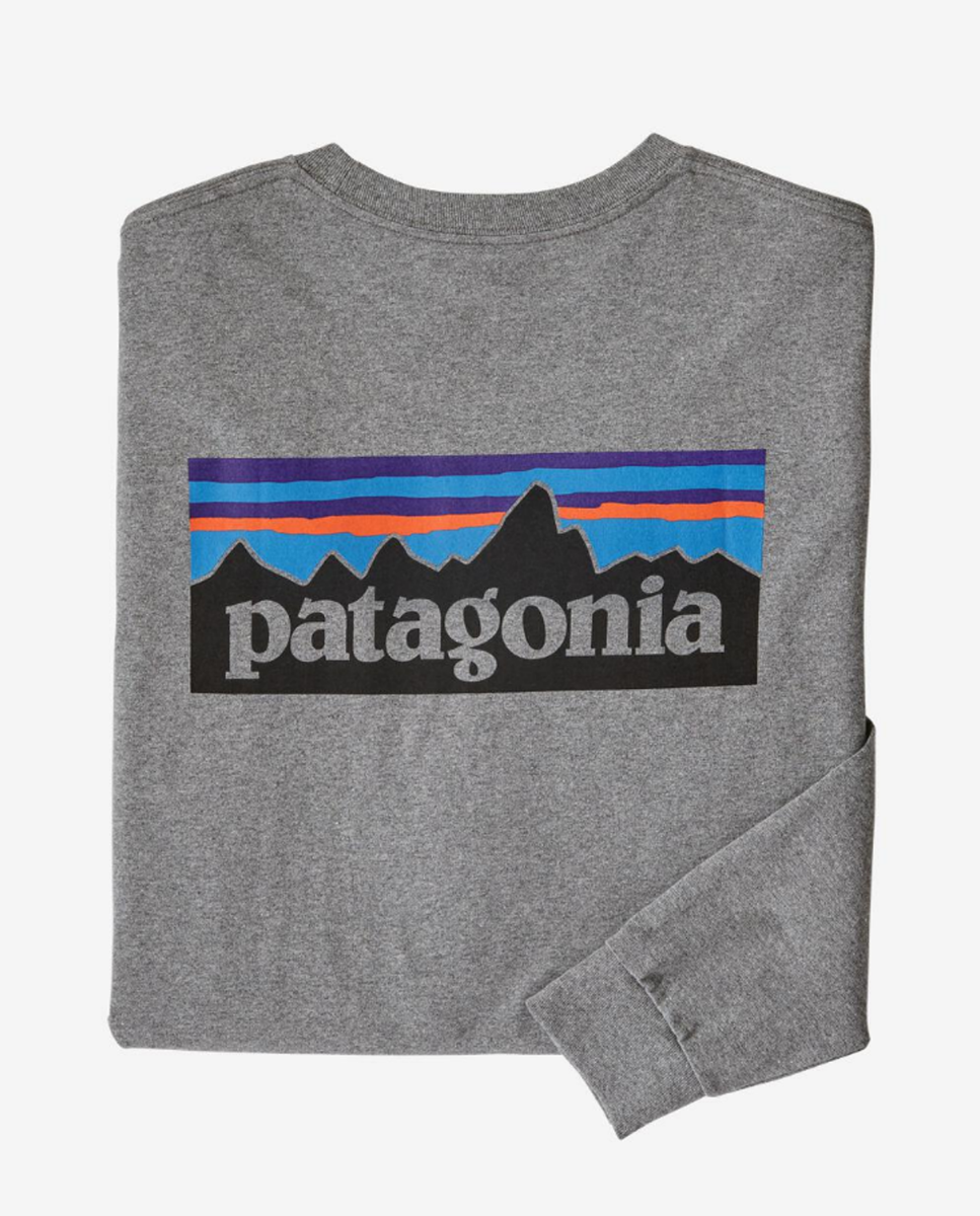 PATAGONIA Mens Long Sleeve P-6 Logo Responsibili-Tee